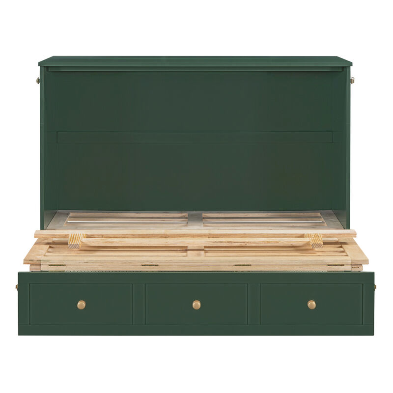 Merax Murphy Bed with Large Drawers