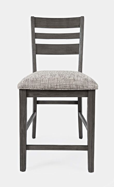 Altamonte Contemporary Ladderback Upholstered Counter Stool (Set of 2)