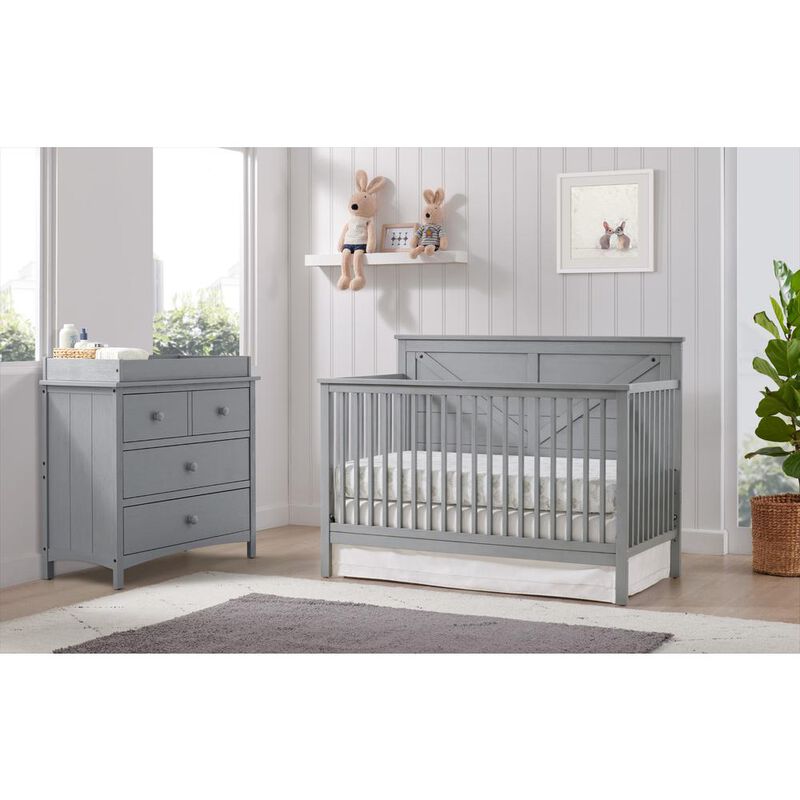 Oxford Baby Montauk 3 Dr Dresser Rta Farmhouse Gray