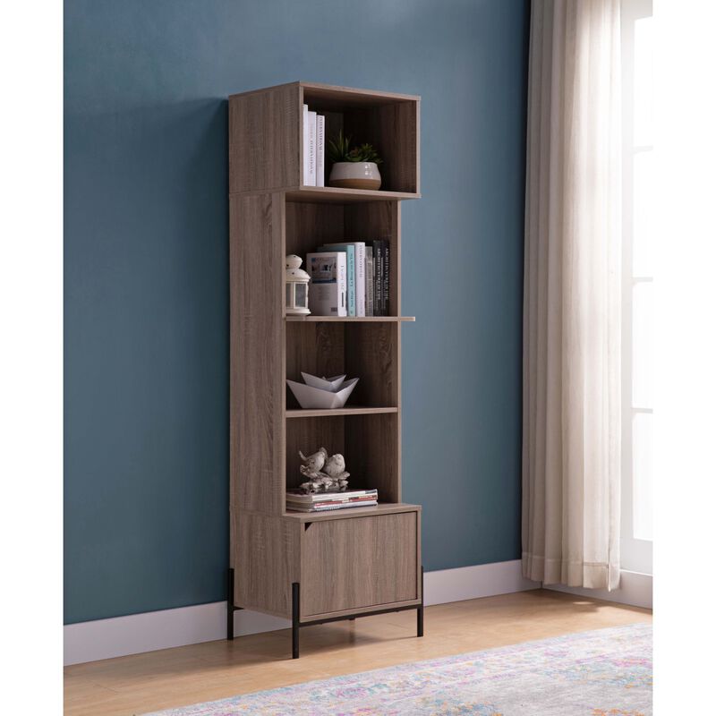 Baker'S Cabinet Dark Taupe