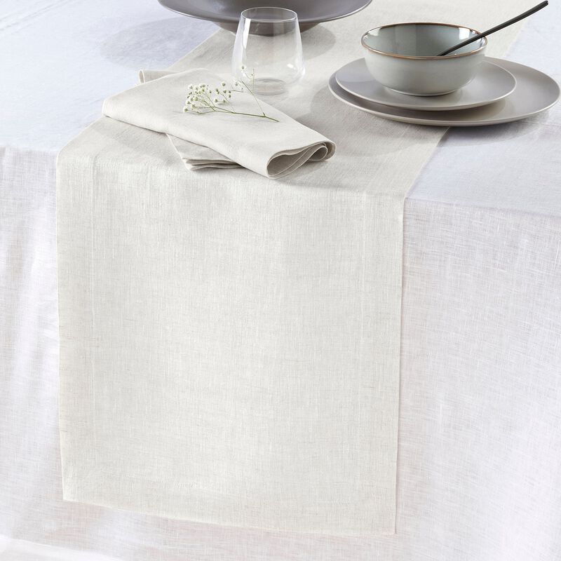 Solino Home 100% Pure Linen Table Runner | Sonoma
