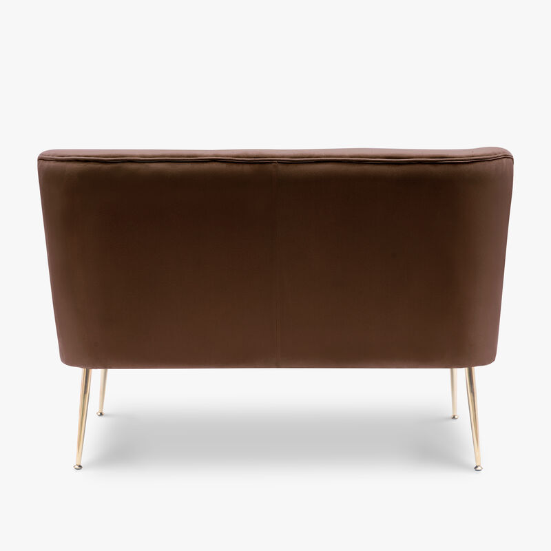 WestinTrends 46" Wide Upholstered Velvet Love Seat Sofa