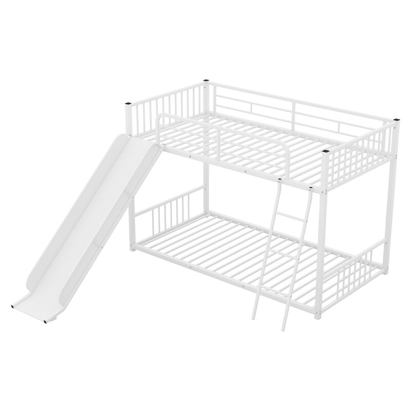 Merax Modern Bunk Bed with Slide Ladder
