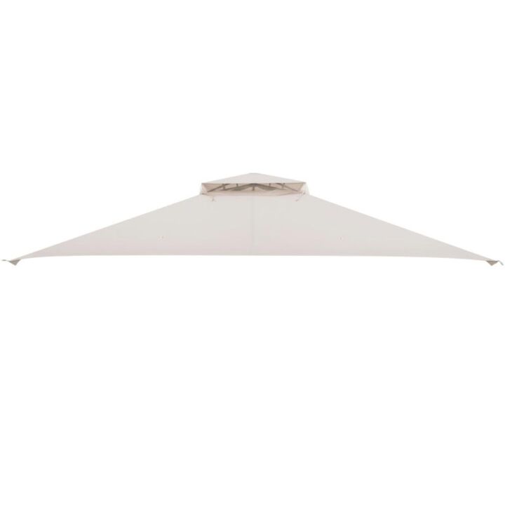 Hivvago 10 x 12 Feet Gazebo Replacement Top with Air Vent and Drainage Holes