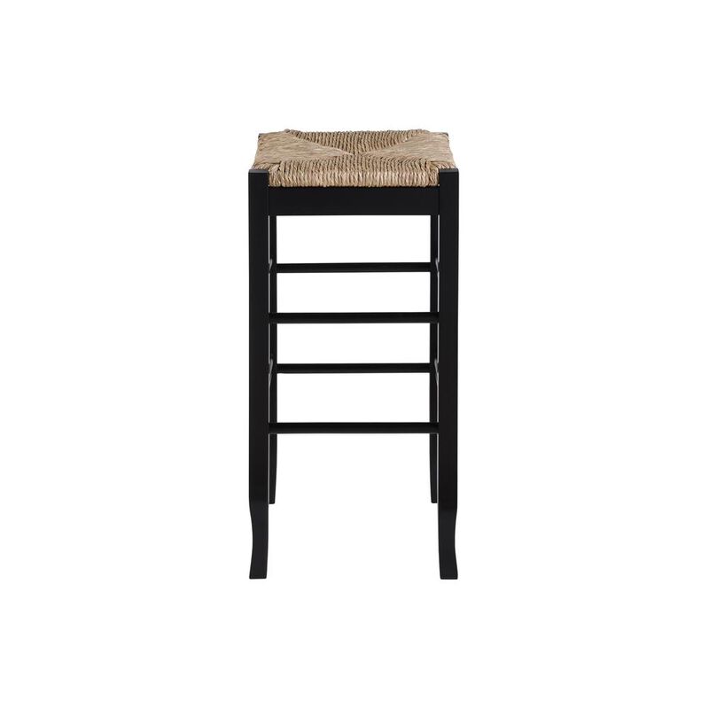 Boraam Square Rush Backless Bar Stool - Black