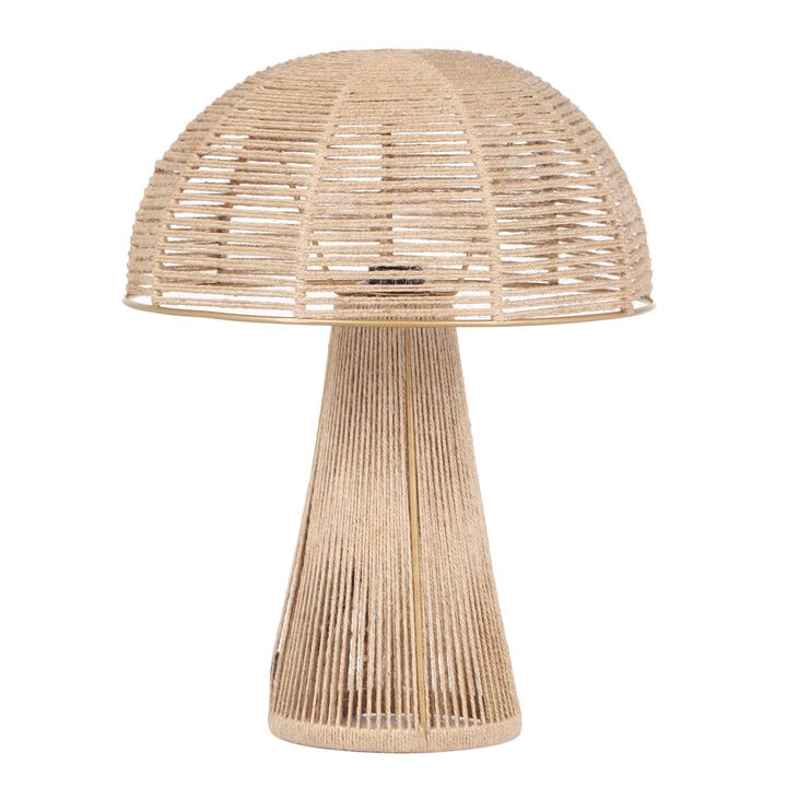 Oddy Black Jute Table Lamp