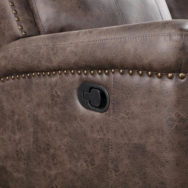New Classic Furniture Quade Sofa W/Dual Recliner-Mocha