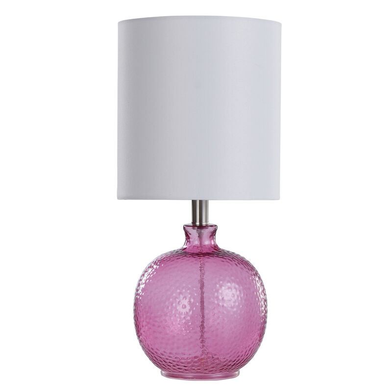 Purple Glass Table Lamp