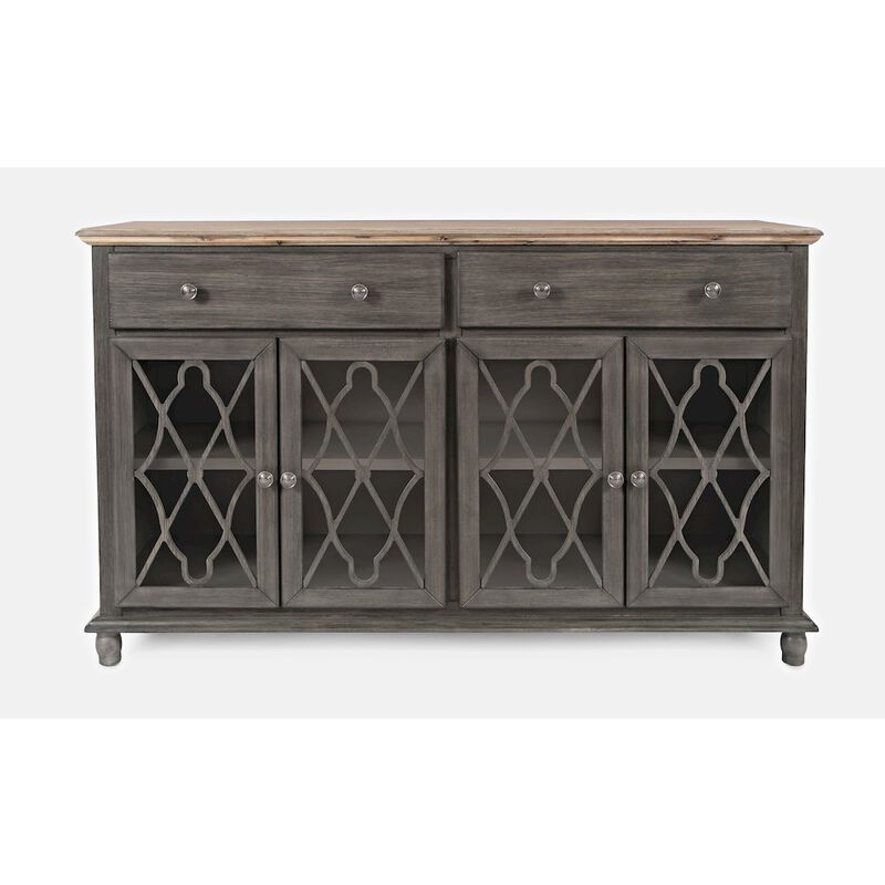 Jofran Aurora Hills Country Wire-Brushed 4 Door Accent Chest