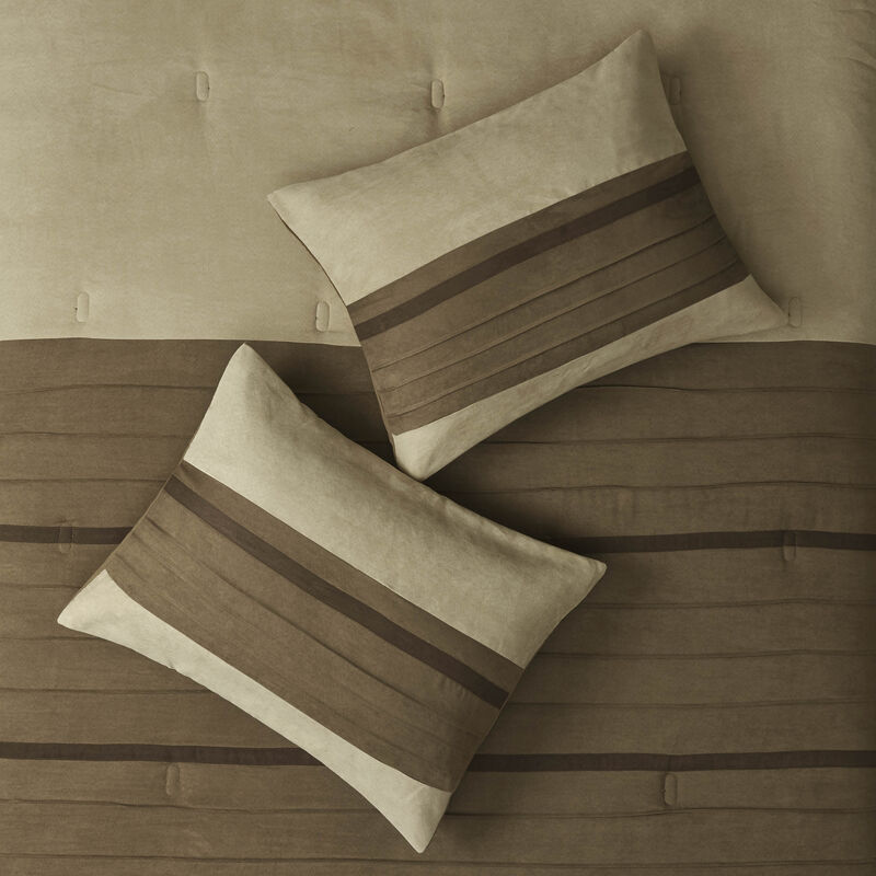 Gracie Mills Bryony 7-Piece Microsuede Comforter Set