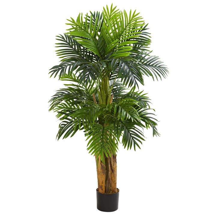 Hivvago 5 Feet Triple Areca Palm Artificial Tree
