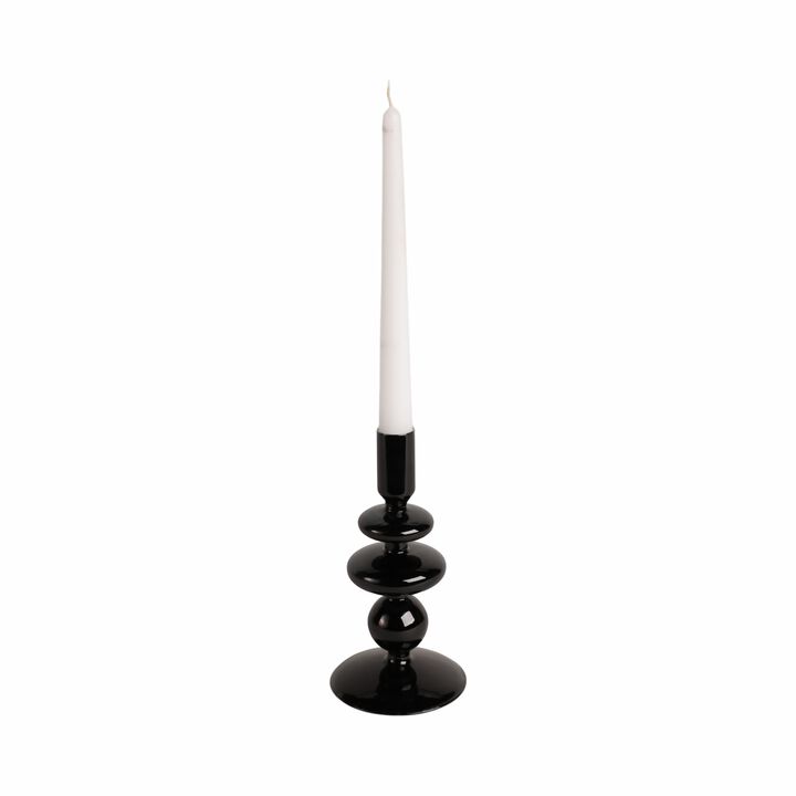 7" Vintage Glass Candle Holder