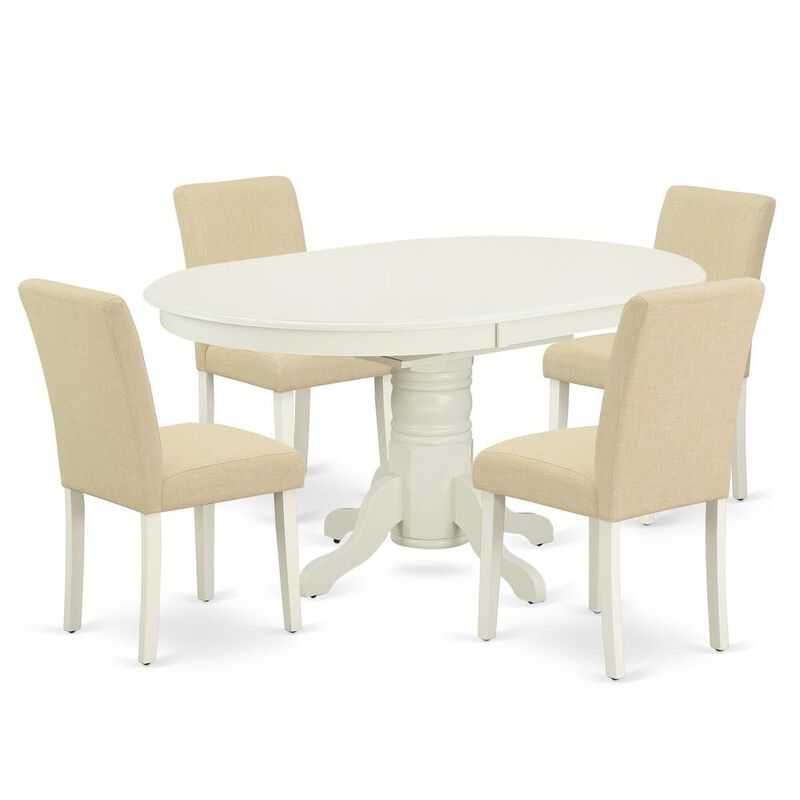 Dining Room Set Linen White