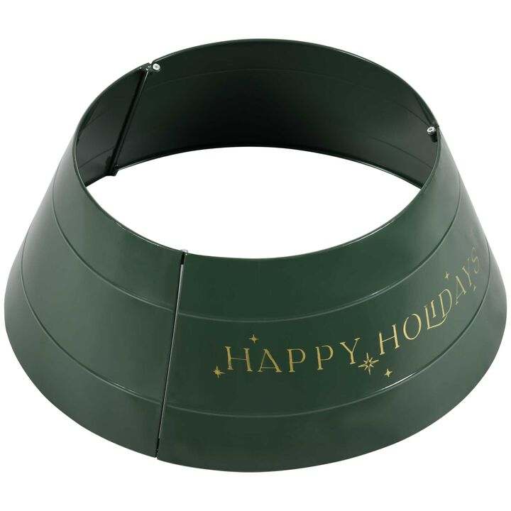 Christmas Tree Collar 26 Inch Metal Tree Ring Xmas Tree Skirt Decoration Green