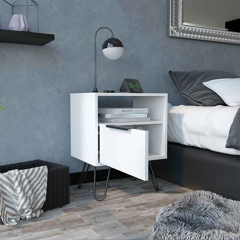Nightstand Skyoner, Bedroom, White