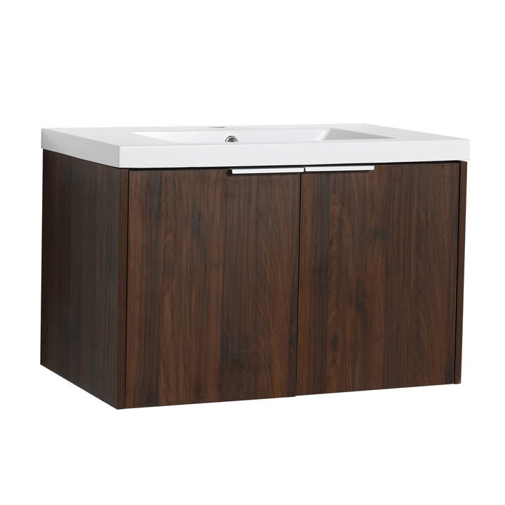 Soft Close Doors Bathroom Vanity With Sink, 30 Inch For Small Bathroom