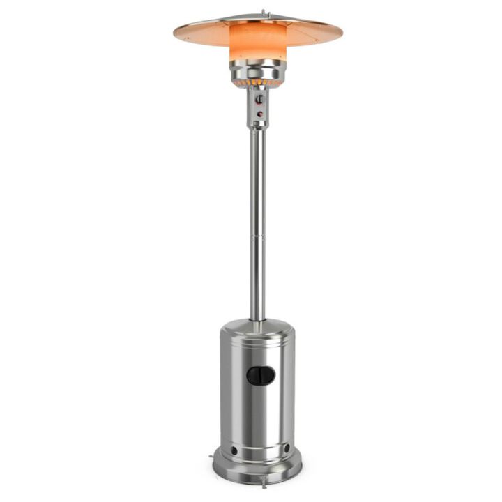 Hivvago 50000 BTU Stainless Steel Propane Patio Heater with Trip over Protection