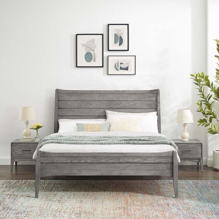 Modway - Georgia 3 Piece King Bedroom Set Gray