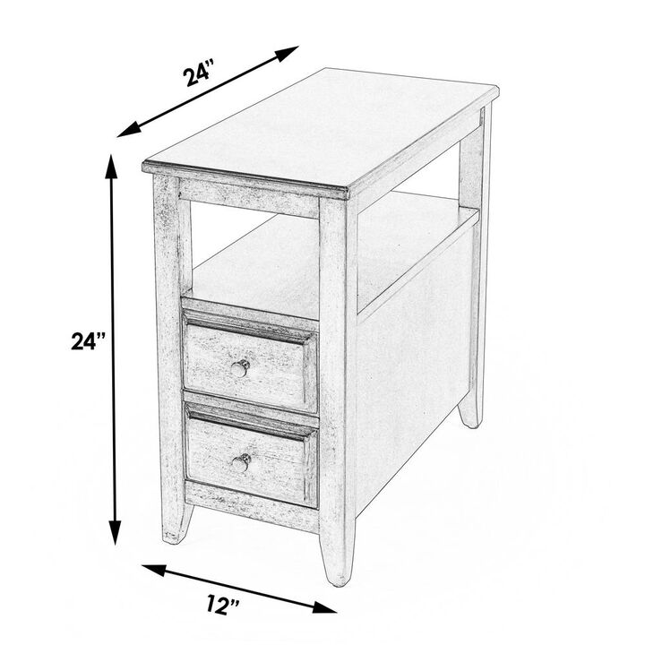 Butler Specialty Company Marcus Side Table with Storage, Dark Brown