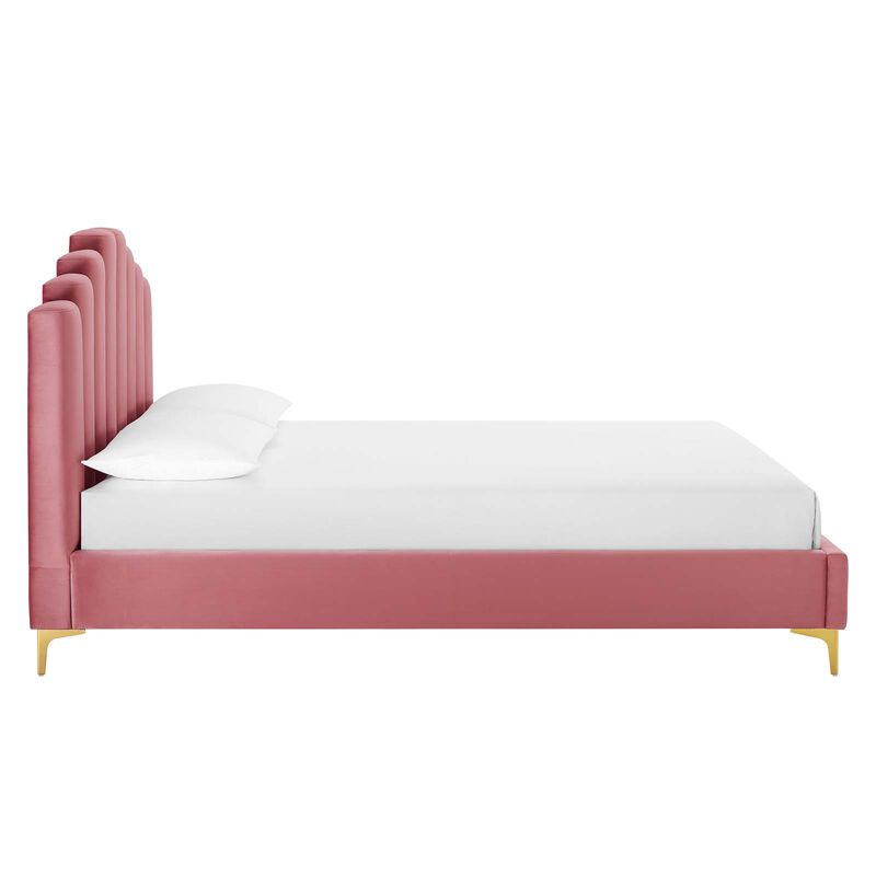 Modway - Olivia Queen Performance Velvet Platform Bed