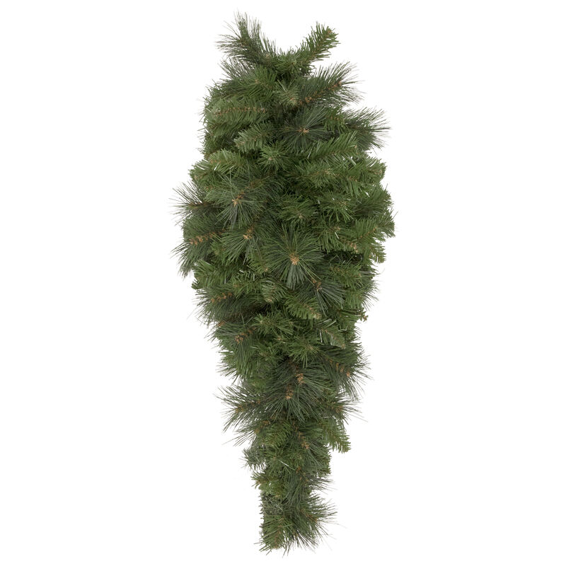 32" Beaver Pine Artificial Christmas Teardrop Swag  Unlit