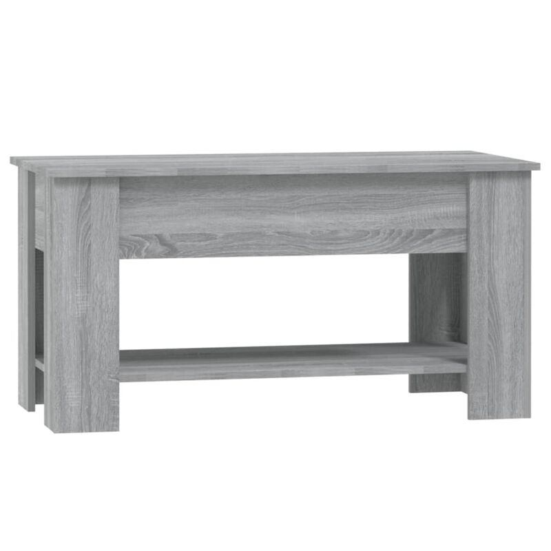 vidaXL Coffee Table Gray Sonoma 39.8"x19.3"x20.5" Engineered Wood