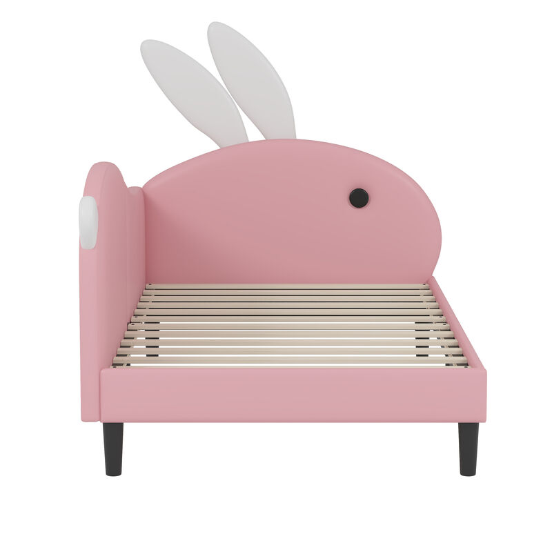 Merax PU Upholstered Rabbit-Shape Daybed Bed