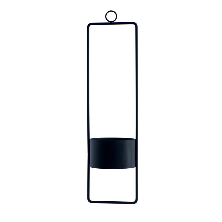 Upright Hanging Planter-small-black
