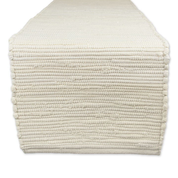 14" x 72" Beige Chindi Table Runner