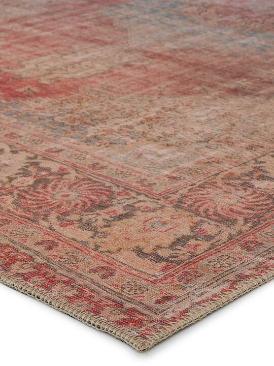 Harman By Katelester Leonine Red 2'6" x 10' Runner Rug