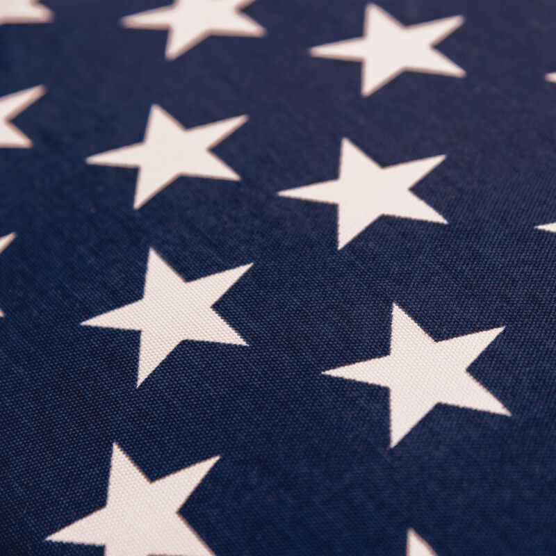 22"x22" Indoor/Outdoor Pillow, Navy Blue w/White Stars