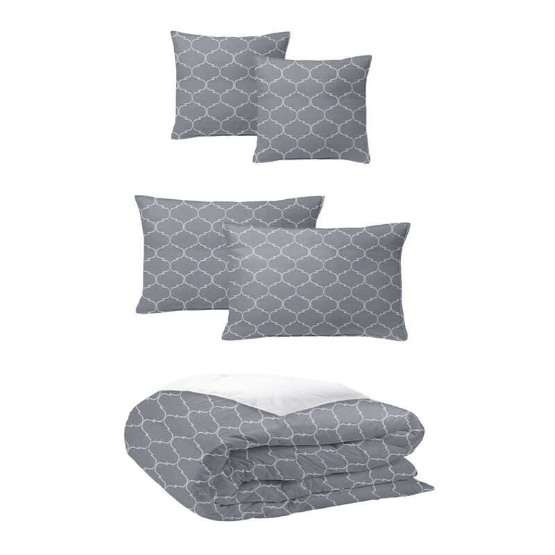 6ix Tailors Fine Linens Gazebo Pewter Duvet Cover Set