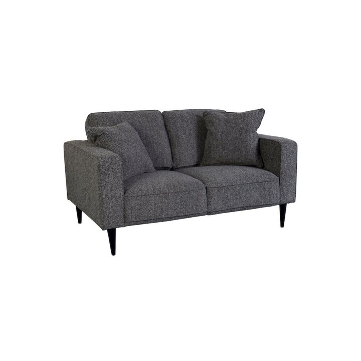 Porter Designs Keaton Upholstered Loveseat, Gray