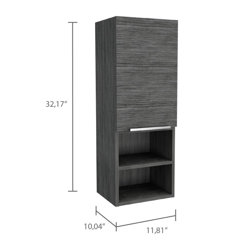 Kingston Rectangle 2-Shelf Medicine Cabinet Smokey Oak
