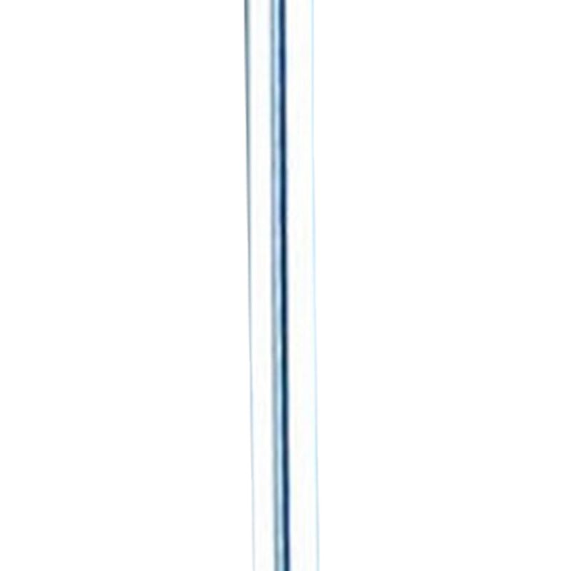 Fizo 25 Inch Table Lamp, Sleek Design, LED Light, Touch Switch, Silver-Benzara