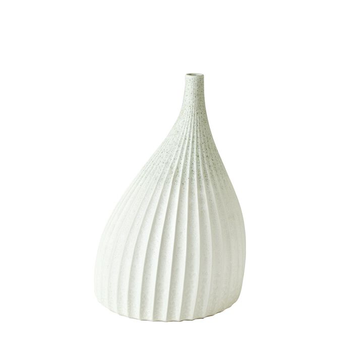 Dewdrop Vase-White Large