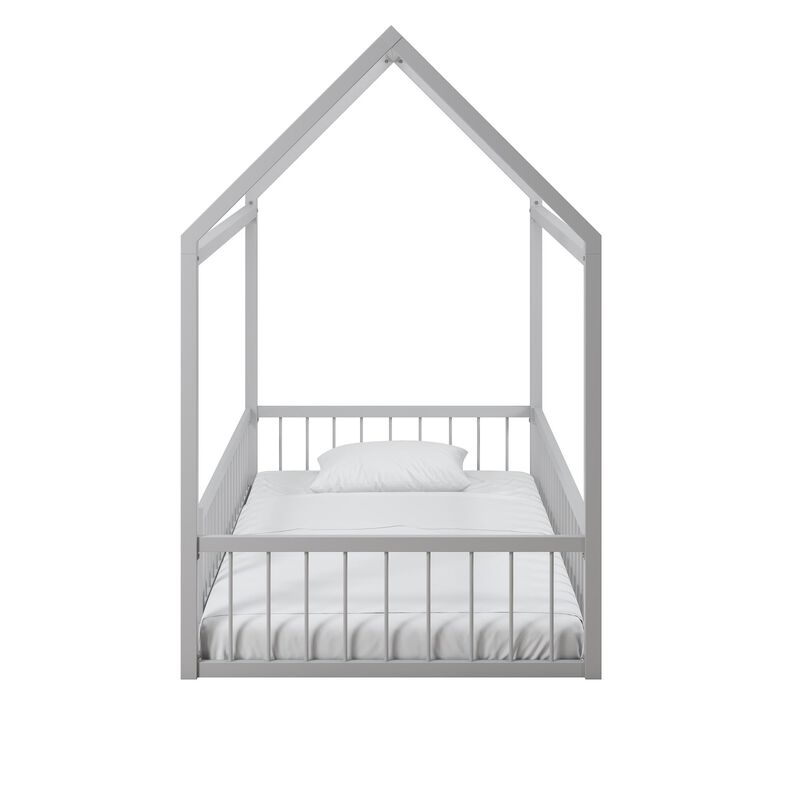 Little Seeds Skyler Metal House Bed with Rail