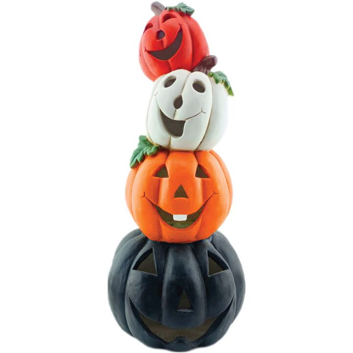 Haunted Hill Farm HHF 27 MGO Happy 4-Pumpkin Stack