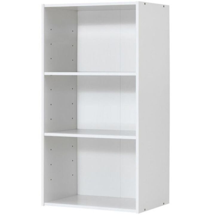 3 Open Shelf Bookcase Modern Storage Display Cabinet