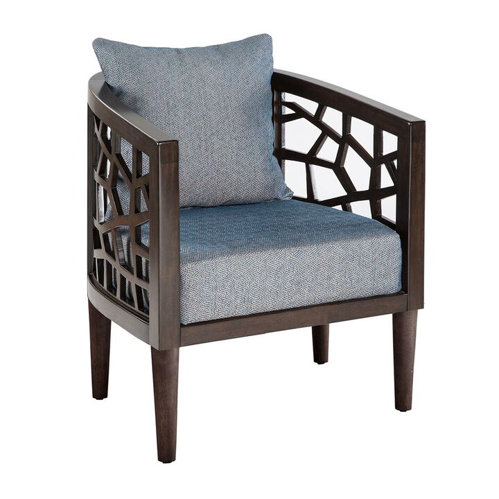 Gracie Mills Jayne Mid-Century Upholstered Seat and Back Accent Chair