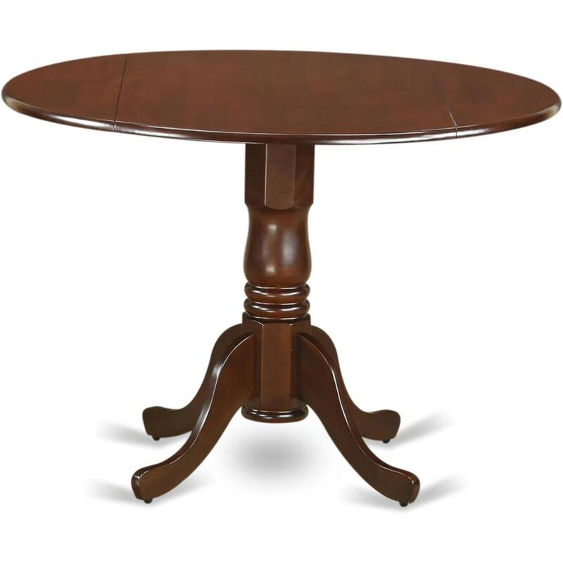 5 Piece Dining Table Set Contains a Round Kitchen Table with Dropleaf