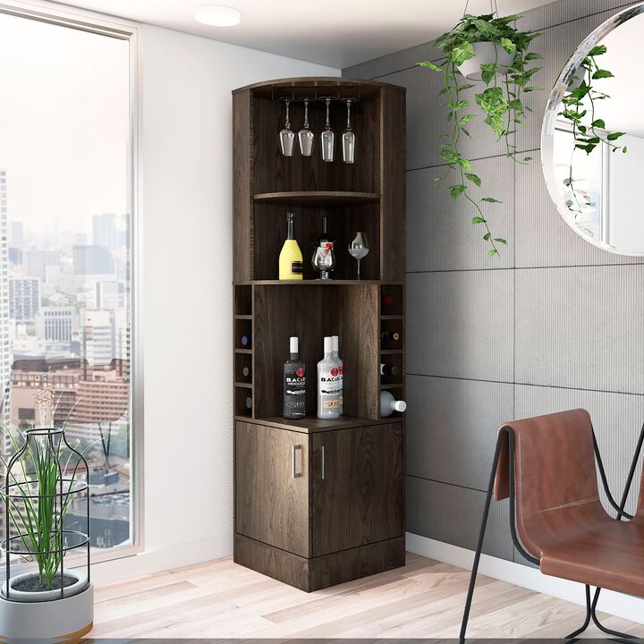 Seattle Corner  Bar Cabinet