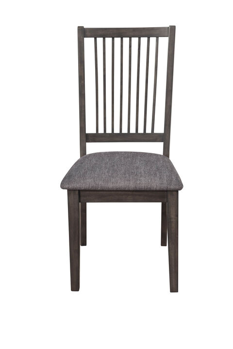 Lennox Set of 2 Side Chairs, Dark Tobacco