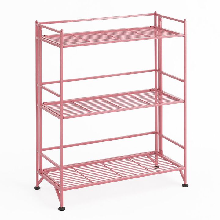 Convenience Concepts Xtra Storage 3 Tier Wide Folding Metal Shelf