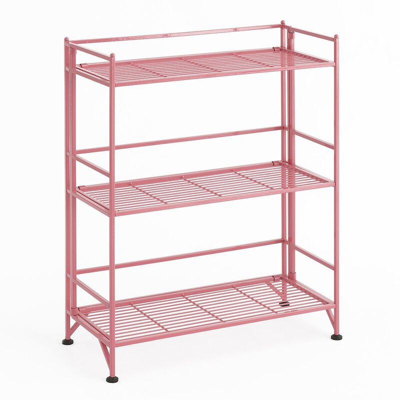 Convenience Concepts Xtra Storage 3 Tier Wide Folding Metal Shelf