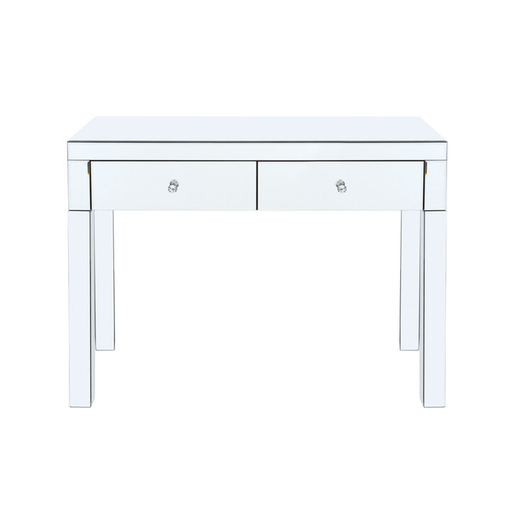 W 39.4"X D 15.7" X H 31.5" Double Draw Dressing Table, Escritorio For Entrance Corridor Living Room