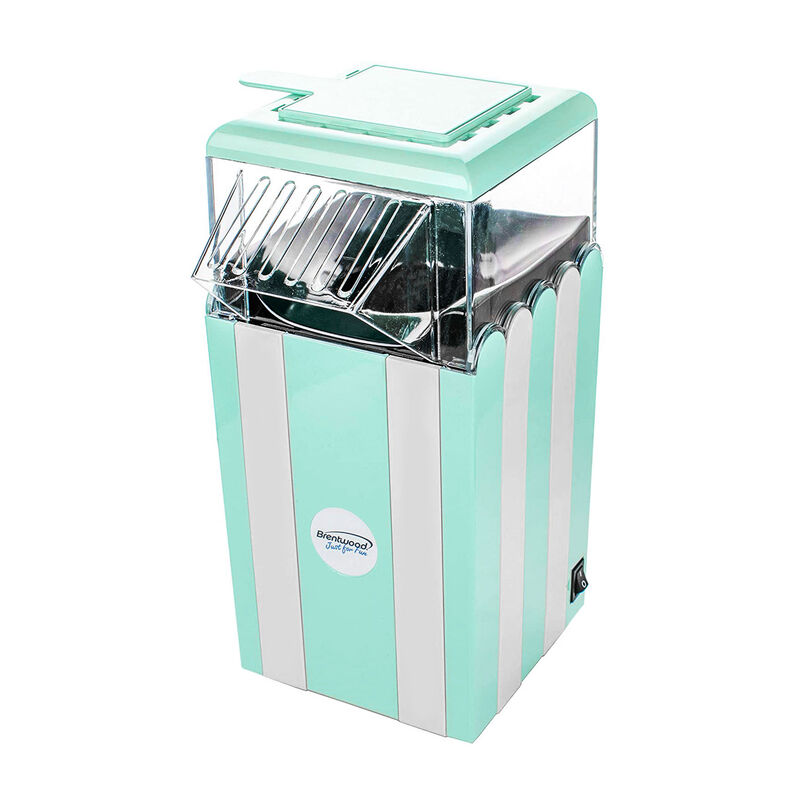 Brentwood Classic Striped 8 Cup Hot Air Popcorn Maker in Blue