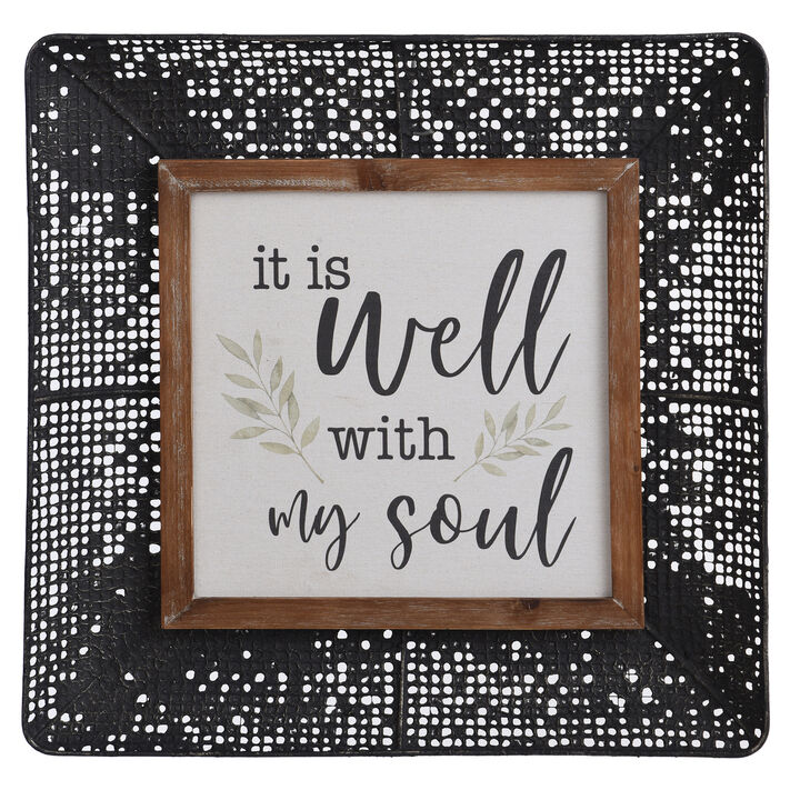 It Is Well Vintage Tray