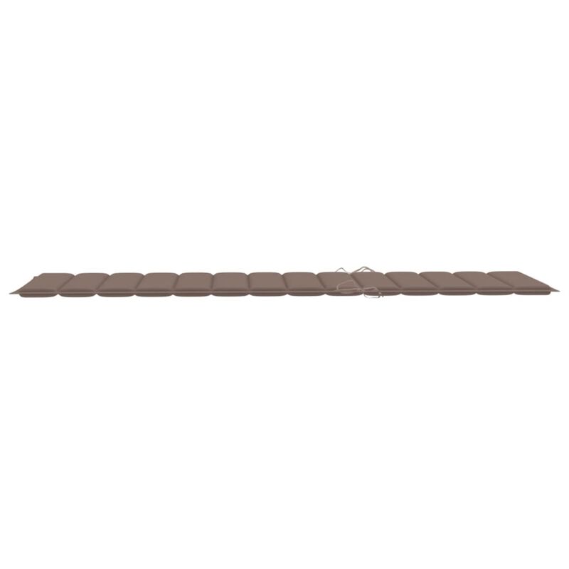 vidaXL Sun Lounger Cushion Taupe 78.7"x27.6"x1.6" Fabric