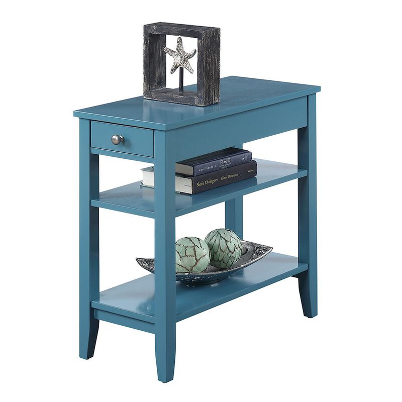 Convience Concept, Inc. American Heritage 1 Drawer Chairside End Table with Shelves